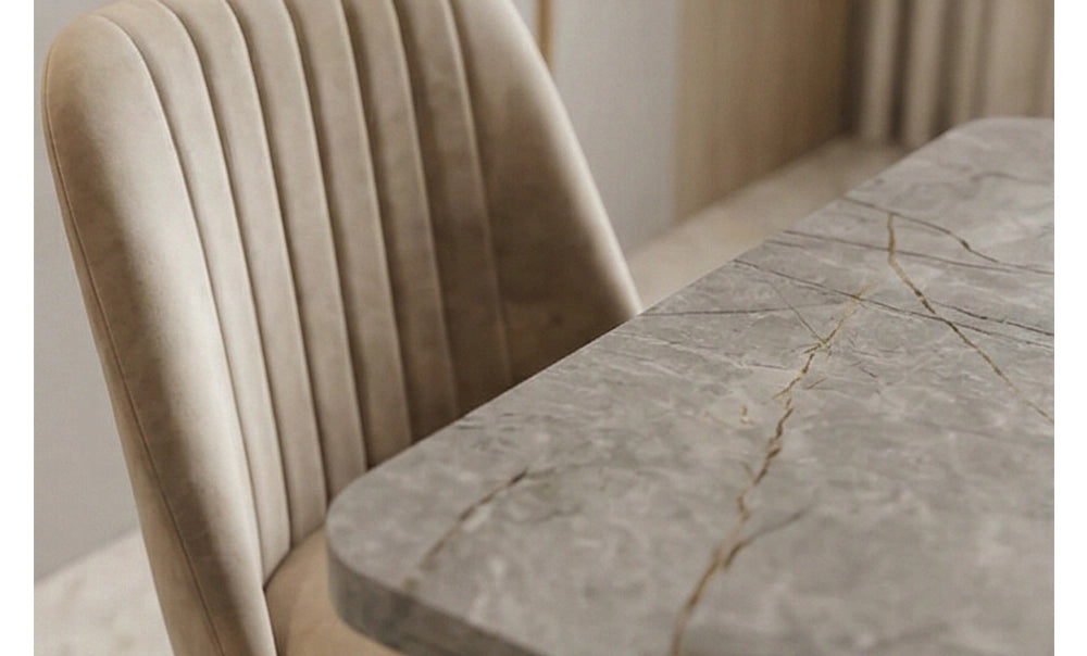 ترابيزة سفرة ماسه GOR مع 6 كراسي - kabbanifurniture