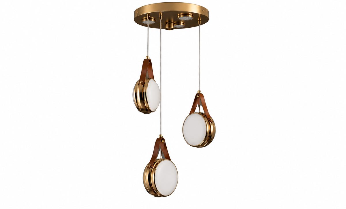 معلقة ليد 80028 /3+3 - French Gold - kabbanifurniture