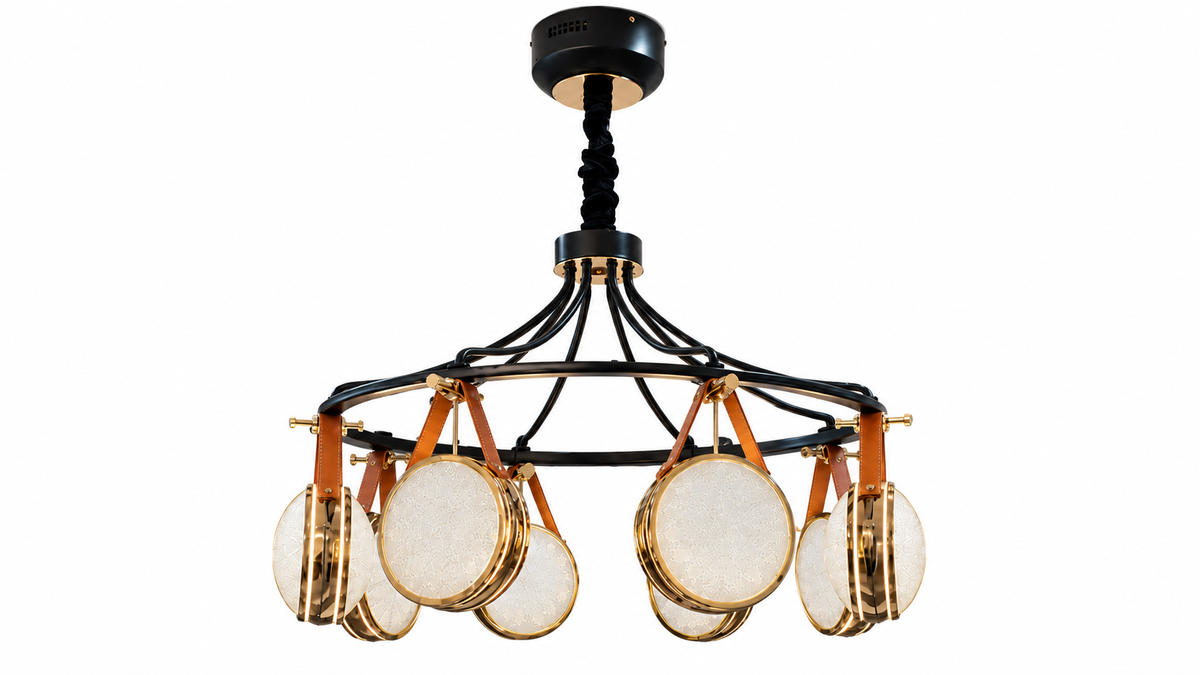 معلقة ليد 80029/8 - Gold+Black - kabbanifurniture