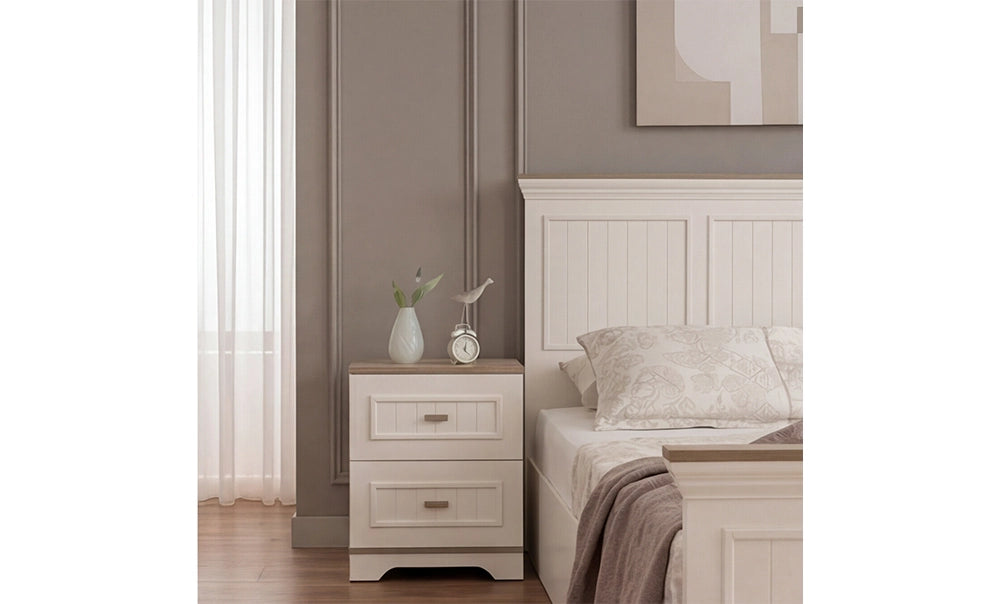 غرفة نوم تيفاني بدولاب مفصلي - kabbanifurniture