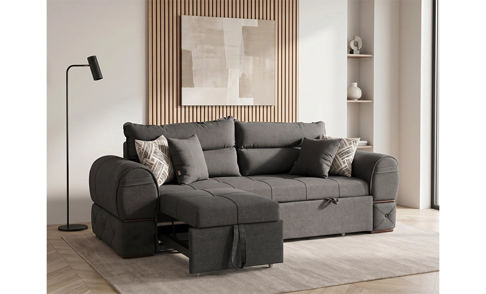 ركنة و كنبة سرير دايناميك - kabbanifurniture