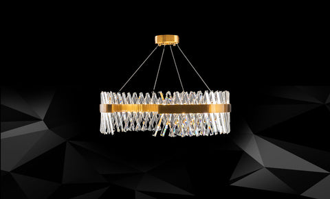 نجفة كريستال LM-19031/D800-GD+BR - kabbanifurniture