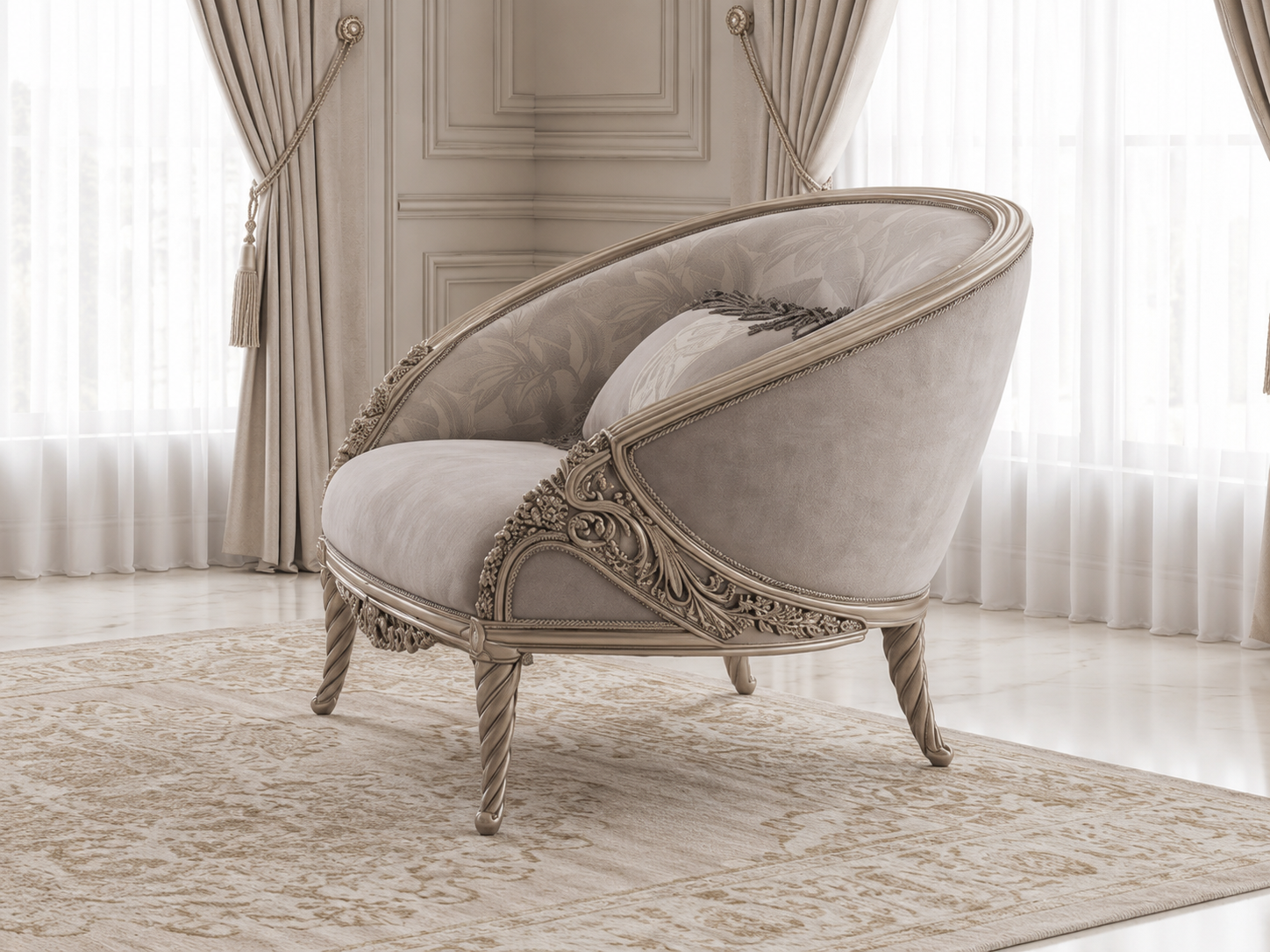 Silver Salon Set