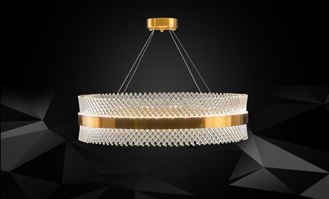 نجفة كريستال LM-2184/D600-GD+BR - kabbanifurniture