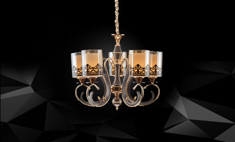 نجفة LM-7321F/5-FGD+BR - kabbanifurniture