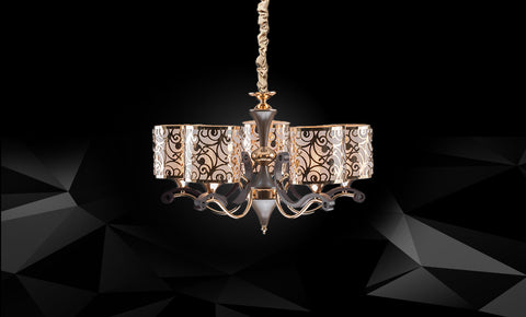 نجفة LM-7893A/5-FGD+BR - kabbanifurniture