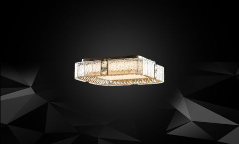 LM1005-500 طبق كريستال مربع - kabbanifurniture