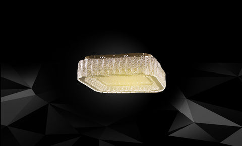 LM1027/480*480 - 48W*2 - CR طبق كريستال - kabbanifurniture