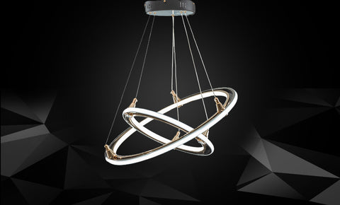 معلقة ليد LM - 1009/40+60 GD+BK - kabbanifurniture