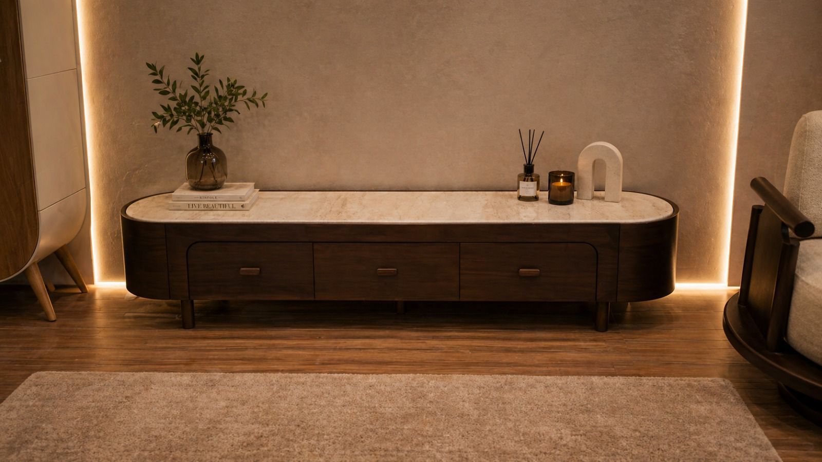 KT-719 – Oval TV Stand