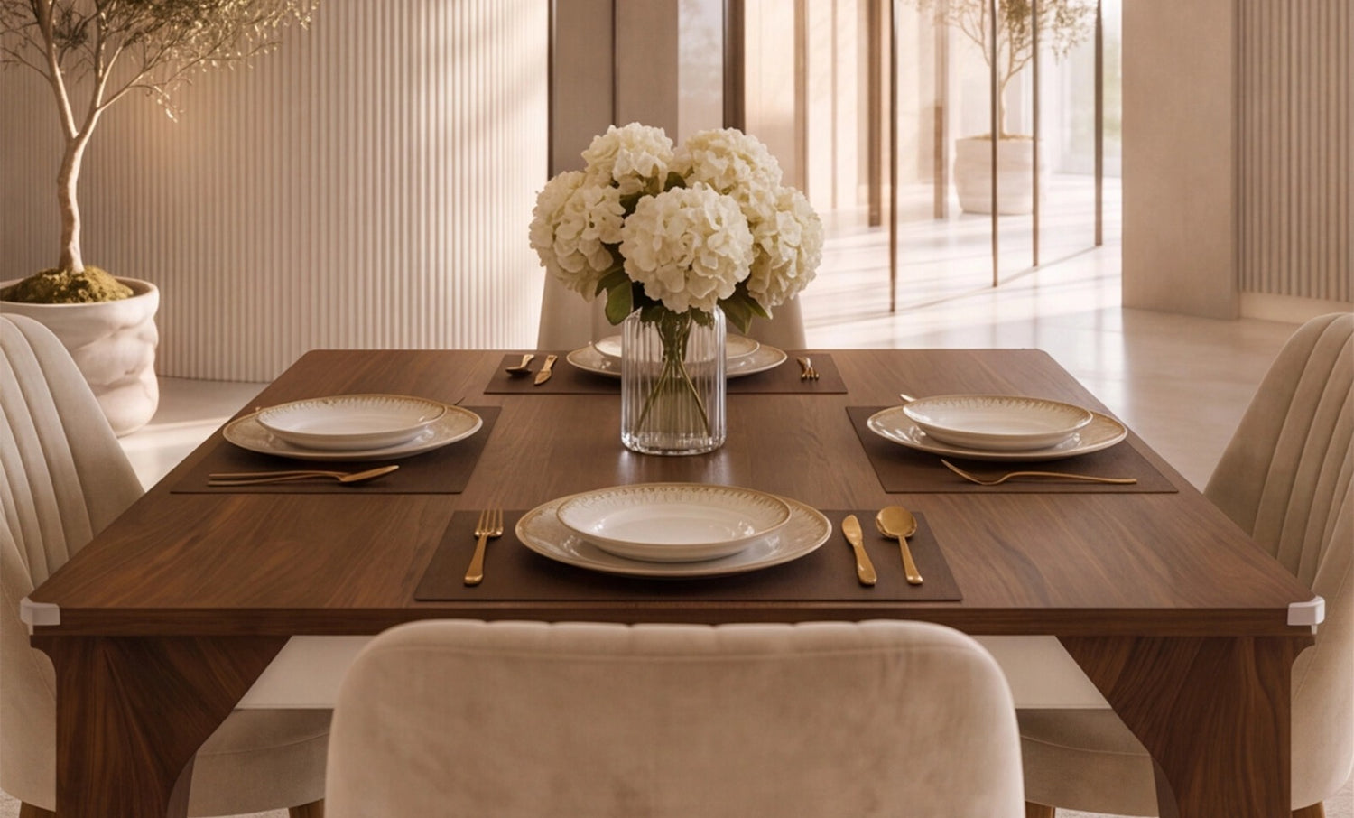 GT6-140 Dining Table + 4 Chairs 5