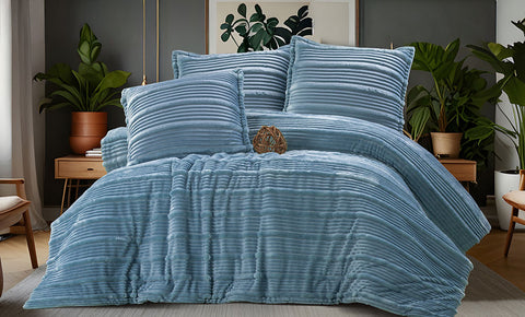 لحاف مقلم بلس دبل - kabbanifurniture