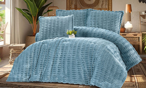 لحاف فرو مودرن دبل 3 قطع - kabbanifurniture