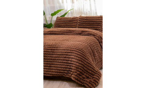 لحاف فرو نيو تون دبل 3 قطع - kabbanifurniture