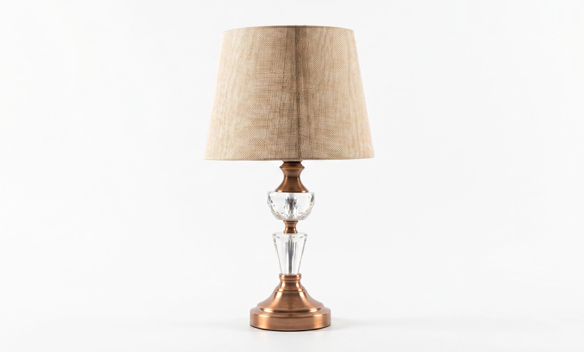 T6061 - CRYSTAL - E27 Lampshade Table Lamp
