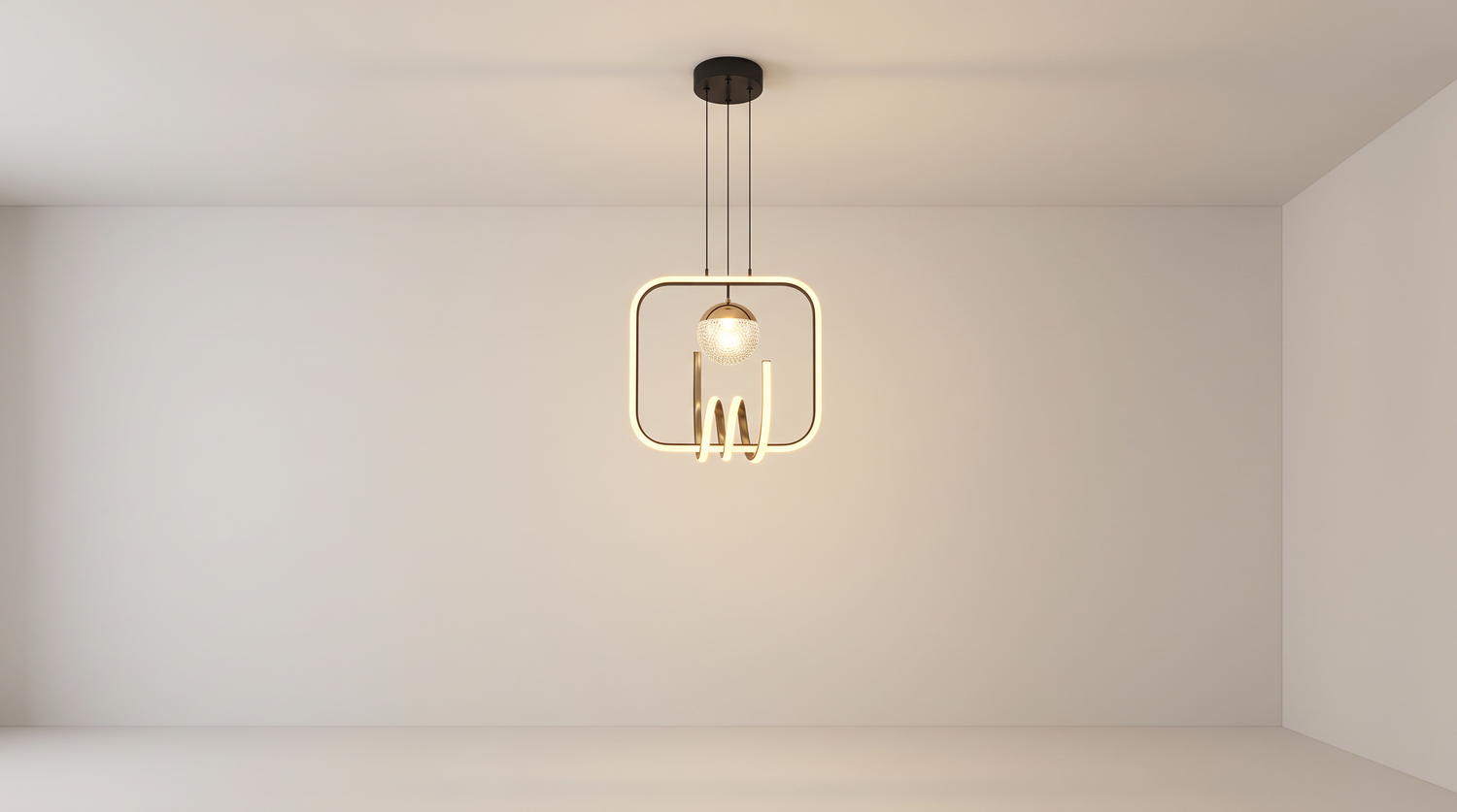 88004-BK+GD LED Pendant 1