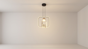 88004-BK+GD LED Pendant