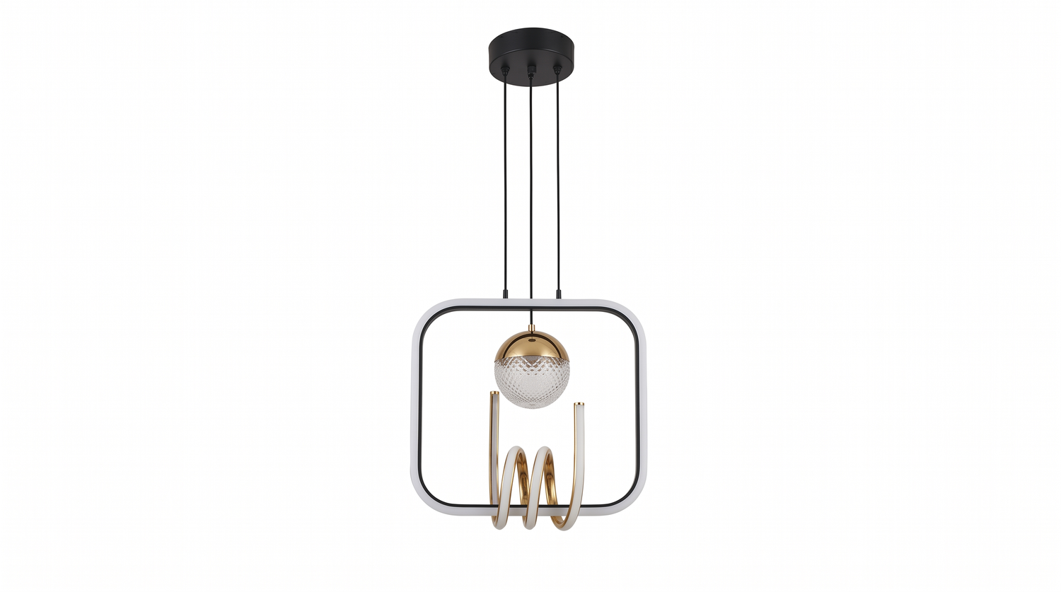 88004-BK+GD LED Pendant 3