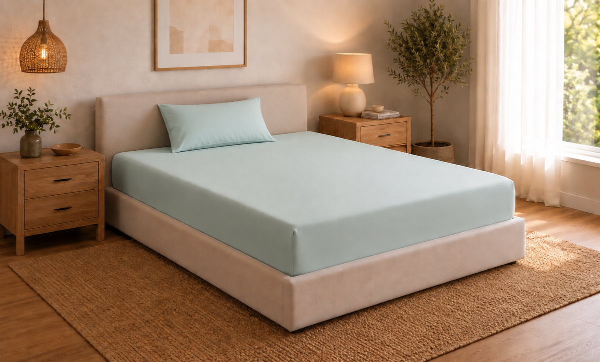 2-Piece Blended Fitted Sheet Single Set
