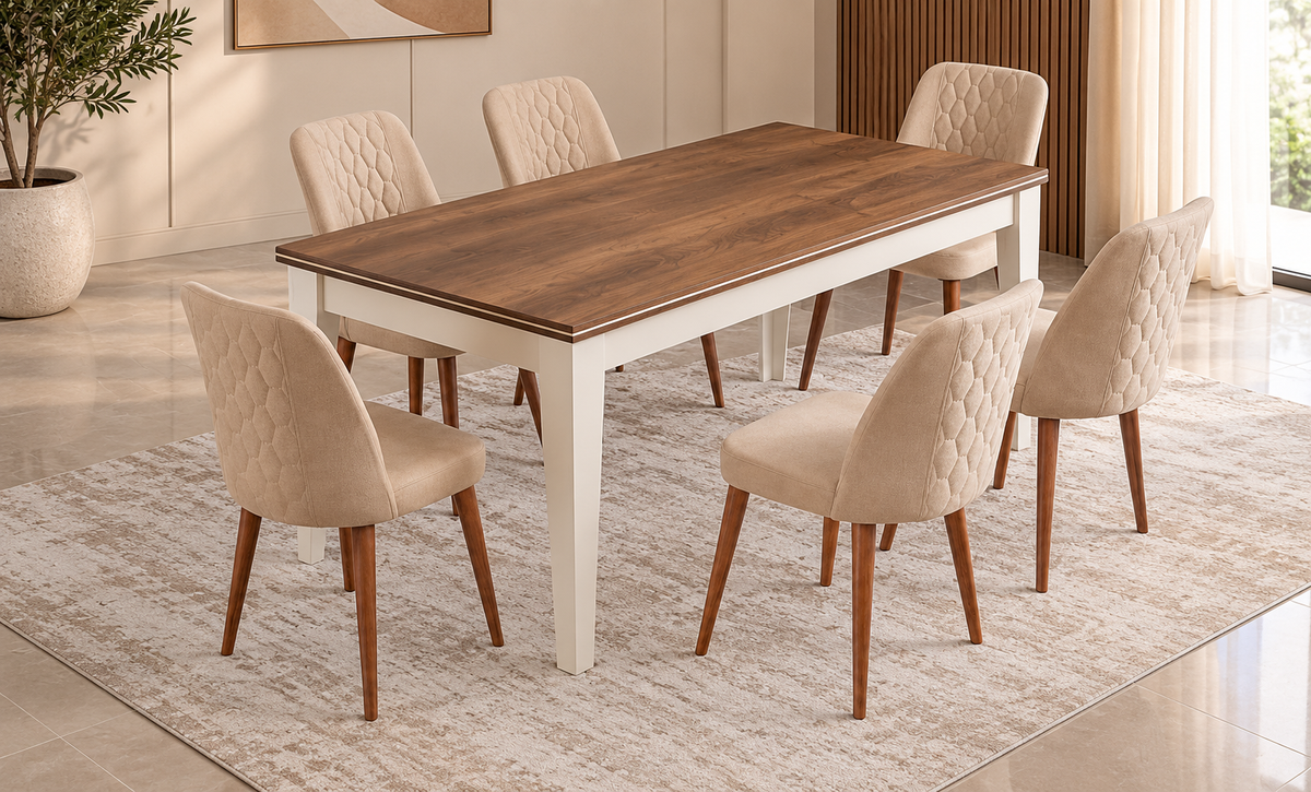 Paris Dining Table with 6 Chairs