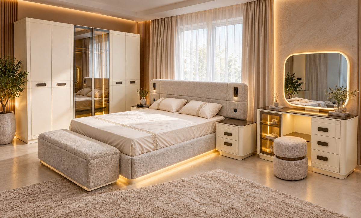غرفة نوم بيانكو - kabbanifurniture