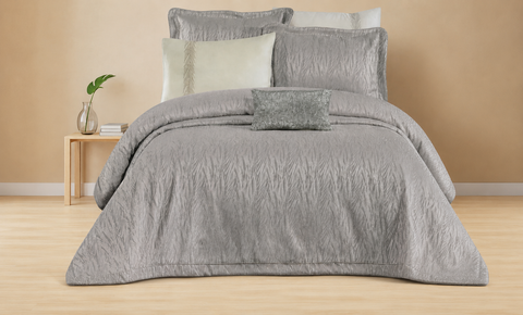 Printed Capitonné Quilt, Single, 4 Pieces