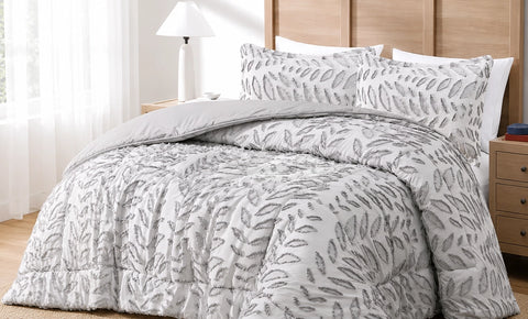 Printed Capitonné Quilt, Single, 4 Pieces