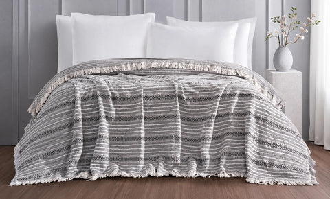 Printed Capitonné Quilt, Single, 4 Pieces