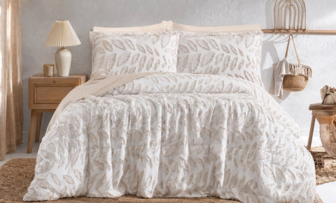 Printed Capitonné Quilt, Single, 4 Pieces