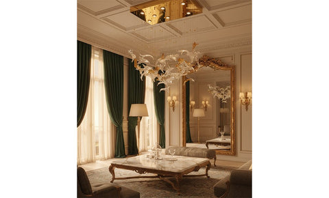 FLL2172 - L8 معلقة كريستال L800*W400 - kabbanifurniture