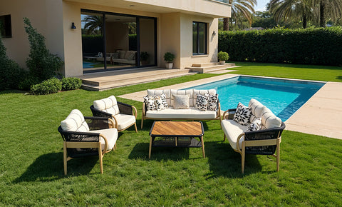طقم فلوريا ألمونيوم - kabbanifurniture