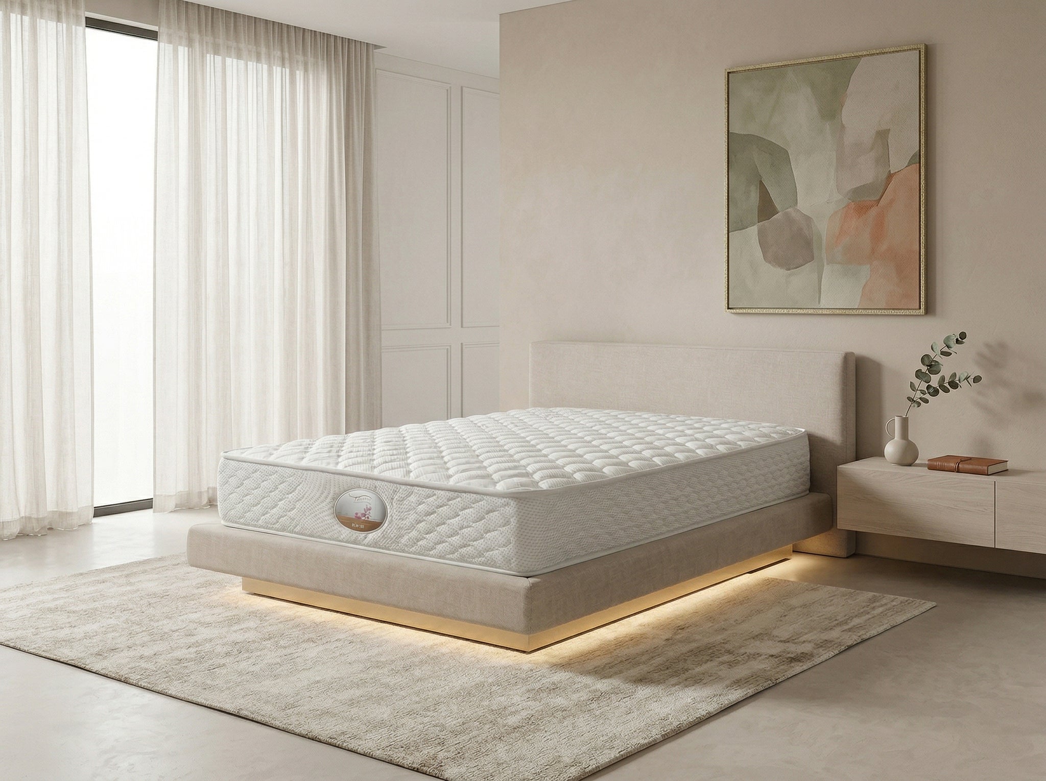 مرتبة روز 22 سم (سوست منفصلة) - kabbanifurniture