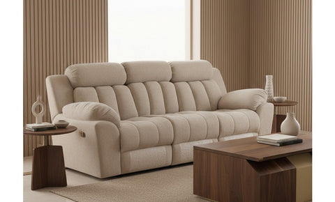 كنبة ريكلاينر كومفورت ثلاثية - kabbanifurniture