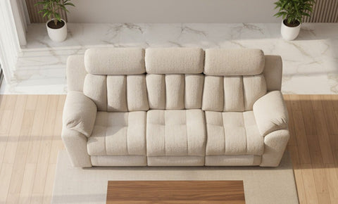 كنبة ريكلاينر كومفورت ثلاثية - kabbanifurniture