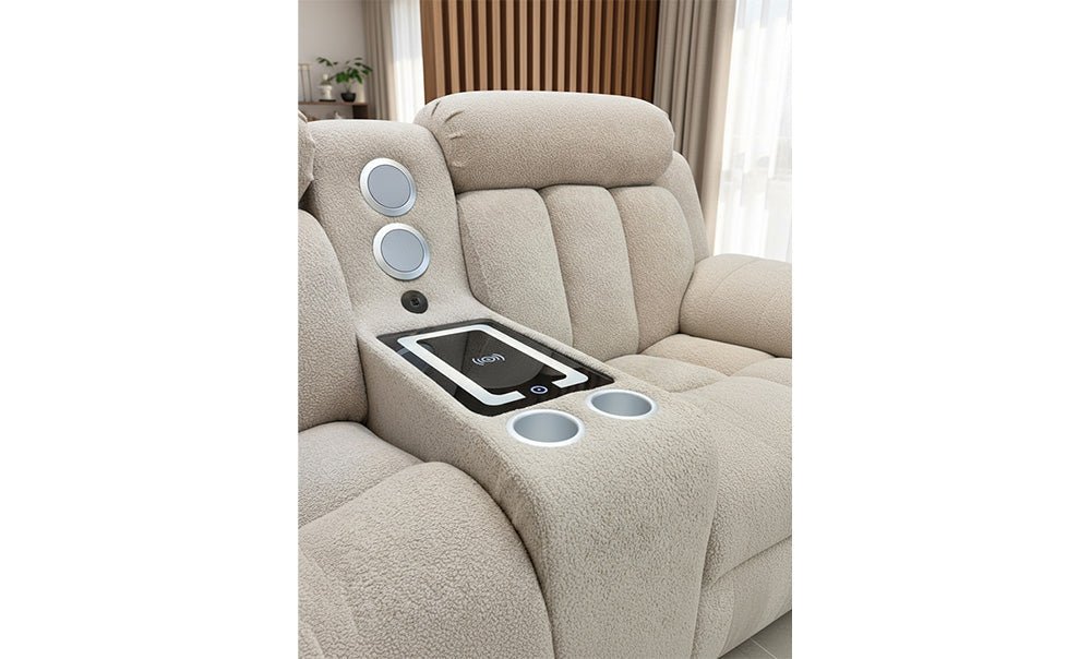 كنبة ريكلاينر كومفورت ثنائية - kabbanifurniture