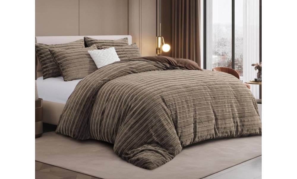 لحاف فرو دبل 3 قطع - 1631 - kabbanifurniture