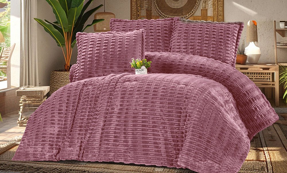 لحاف فرو مودرن دبل 3 قطع - kabbanifurniture