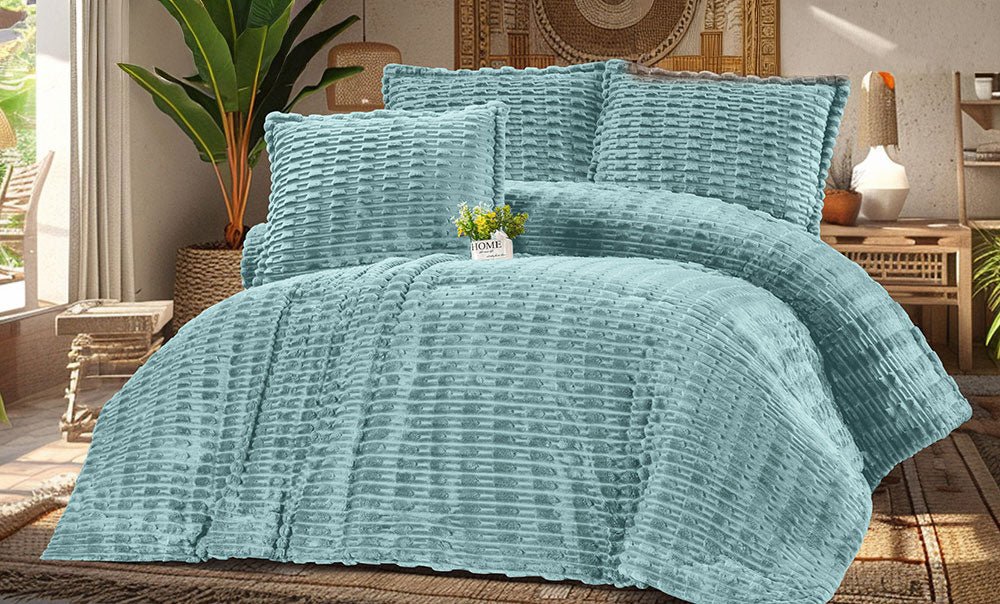 لحاف فرو مودرن دبل 3 قطع - kabbanifurniture