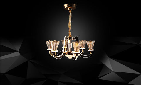 LM9129 - 6 نجفة ليد - kabbanifurniture