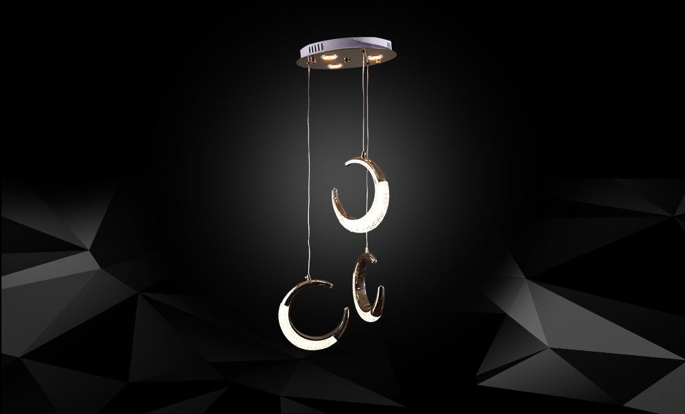 معلقة ليد 80033/ 3+3 - French Gold - kabbanifurniture
