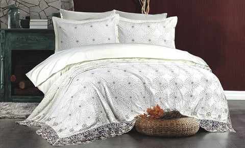 مفرش عروس فلورا 6 قطع - kabbanifurniture