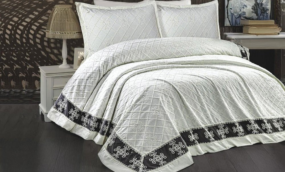 مفرش عروس فلورا 6 قطع - kabbanifurniture