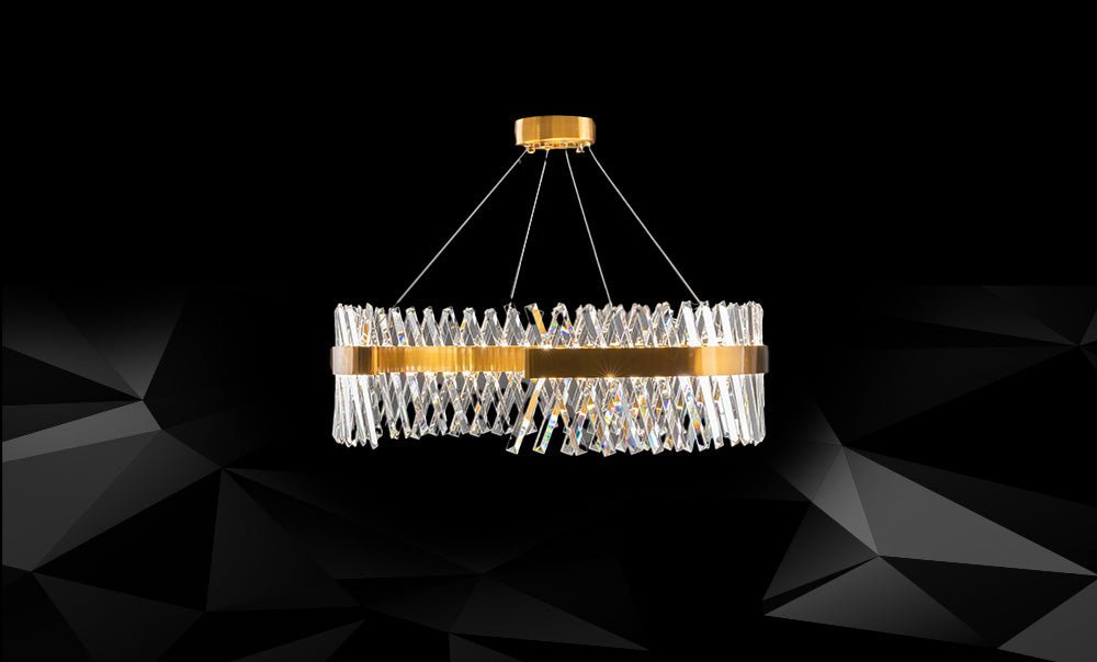 نجفة كريستال LM - 19031/D800 - GD+BR - kabbanifurniture