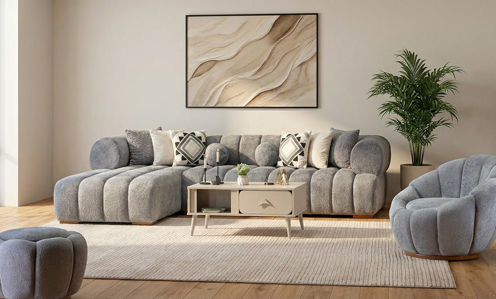 ركنة فيلفت مع فوتيه - kabbanifurniture