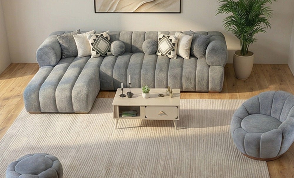 ركنة فيلفت مع فوتيه - kabbanifurniture