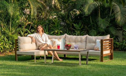 ركنة مارسيليا + ترابيزة وسط - kabbanifurniture