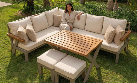 ركنة نيو سيلفيا ألمونيوم - kabbanifurniture