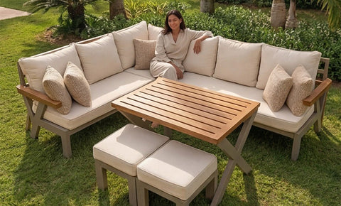 ركنة نيو سيلفيا ألمونيوم - kabbanifurniture