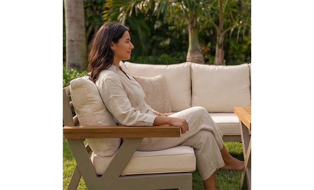 ركنة نيو سيلفيا ألمونيوم - kabbanifurniture
