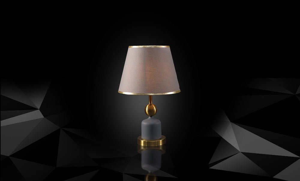 T6064 - GY - E27 - اباجورة شابو - kabbanifurniture